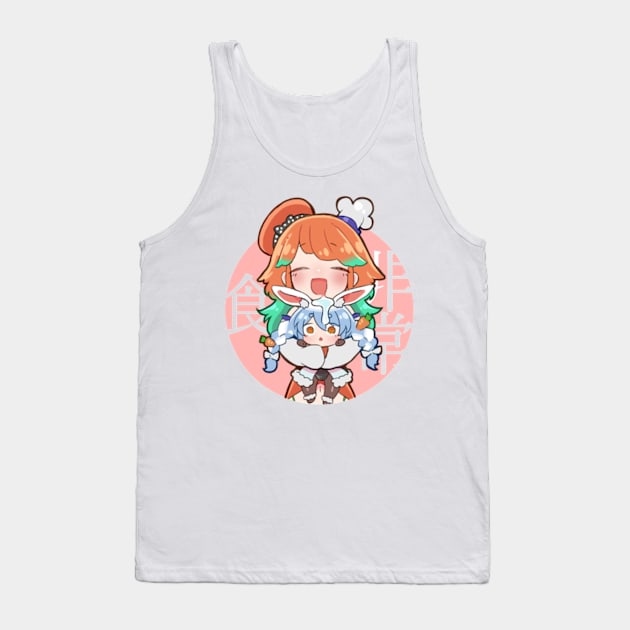 Takanashi Kiara Hugging Pekora Rabbit! Tank Top by SaucyBandit